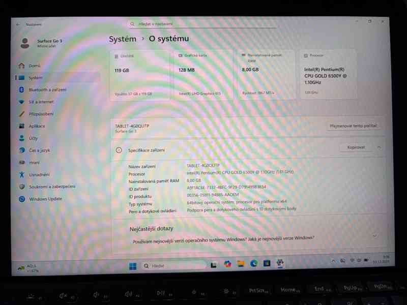 Microsoft Surface Go 3, klávesnice, obal - foto 3
