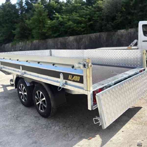 Bržděný přívěsný vozík 1500kg NOVÝ, 3,20m x 1,55m, DPH - foto 6