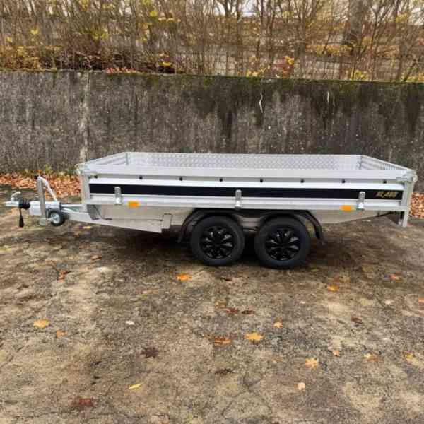 Bržděný přívěsný vozík 1500kg NOVÝ, 3,20m x 1,55m, DPH - foto 2