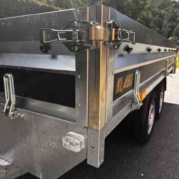 Bržděný přívěsný vozík 1500kg NOVÝ, 3,20m x 1,55m, DPH - foto 19