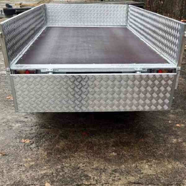 Bržděný přívěsný vozík 1500kg NOVÝ, 3,20m x 1,55m, DPH - foto 9