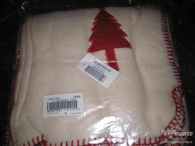 Vánoční deka a povlak na polštář - foto 2