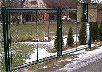 Zahradní dvoukřídlá brána OKO - š. 360 cm - foto 1