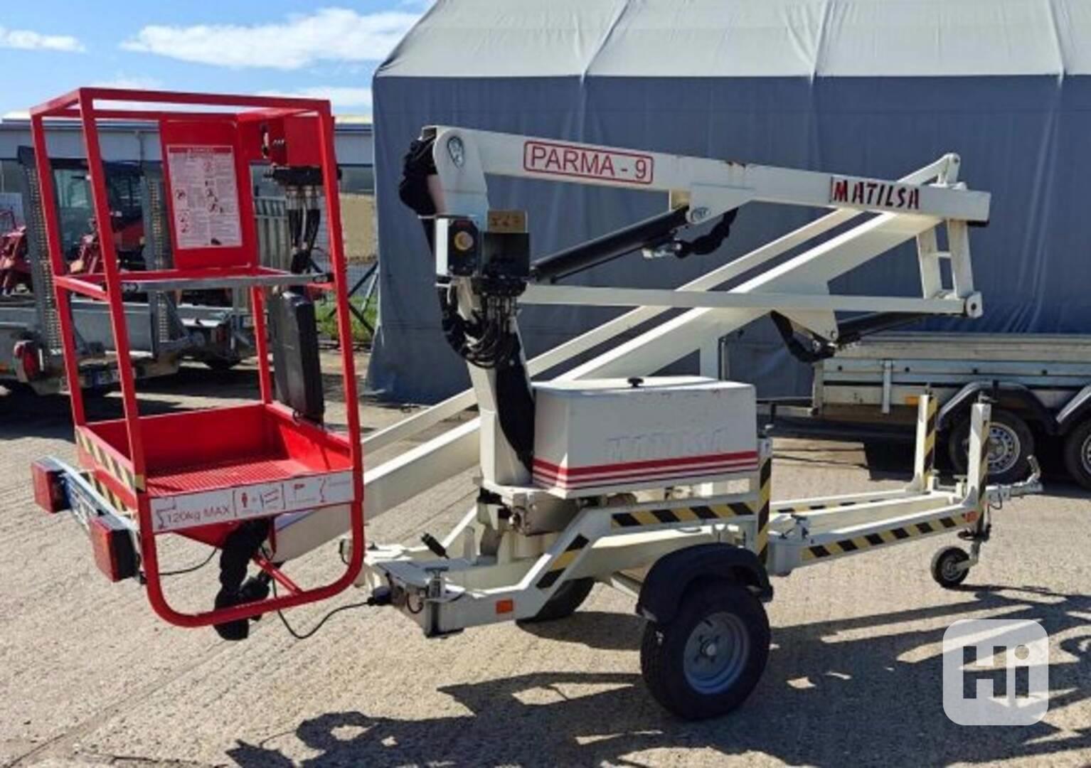 9.5m/120kg přívěs montážní plošina - foto 1
