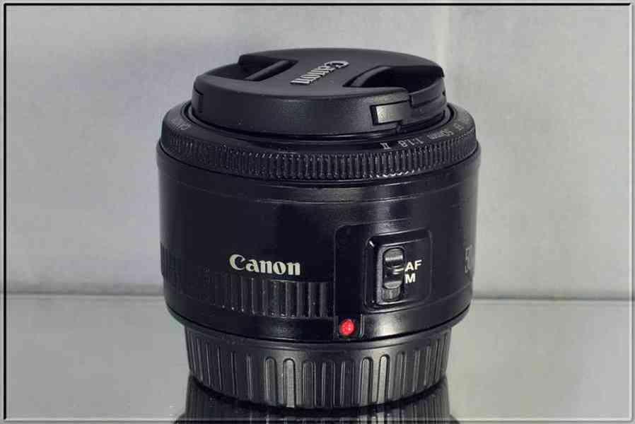 Canon EF 50mm f/1.8 II **fullframe-formát Pevný - foto 5