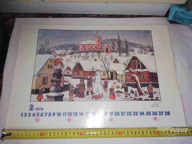 Ladův kalendář - únor 1978 - Děti v zimě (1943) - foto 1