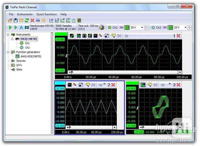 2-kanálový digitální PC osciloskop se sondami a softwarem - foto 4