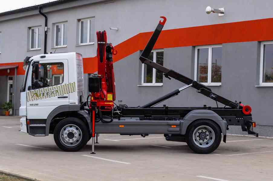 MERCEDES ATEGO 1626 HÁKOVÝ NOSIČ KONTEJNERŮ HYDRAULICKÁ RUKA - foto 85