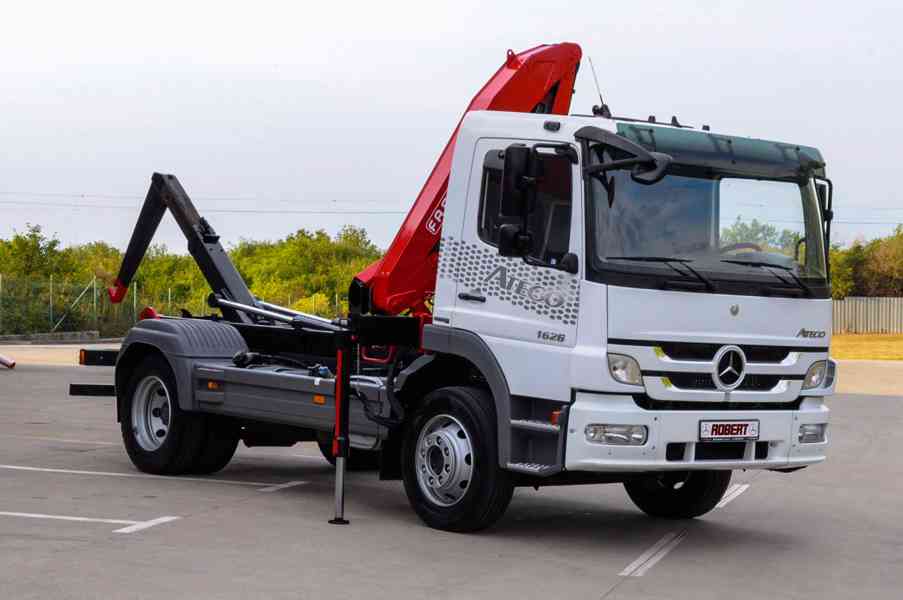 MERCEDES ATEGO 1626 HÁKOVÝ NOSIČ KONTEJNERŮ HYDRAULICKÁ RUKA - foto 91