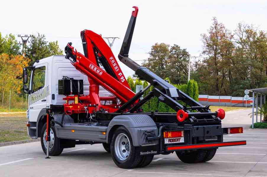MERCEDES ATEGO 1626 HÁKOVÝ NOSIČ KONTEJNERŮ HYDRAULICKÁ RUKA - foto 86