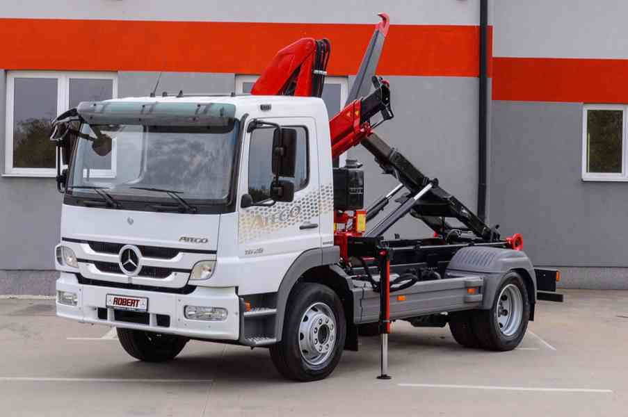 MERCEDES ATEGO 1626 HÁKOVÝ NOSIČ KONTEJNERŮ HYDRAULICKÁ RUKA - foto 84
