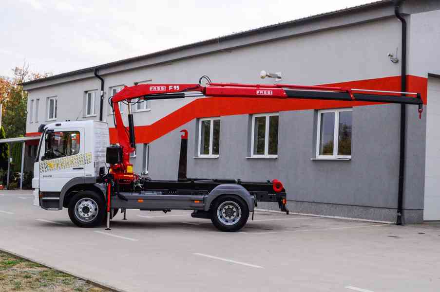 MERCEDES ATEGO 1626 HÁKOVÝ NOSIČ KONTEJNERŮ HYDRAULICKÁ RUKA - foto 102