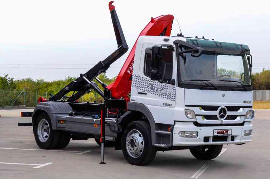 MERCEDES ATEGO 1626 HÁKOVÝ NOSIČ KONTEJNERŮ HYDRAULICKÁ RUKA - foto 83