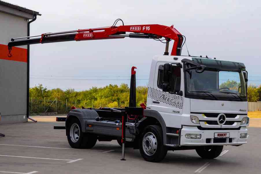 MERCEDES ATEGO 1626 HÁKOVÝ NOSIČ KONTEJNERŮ HYDRAULICKÁ RUKA - foto 99