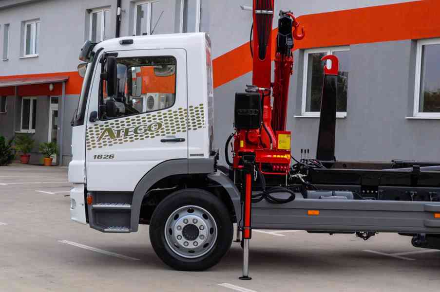 MERCEDES ATEGO 1626 HÁKOVÝ NOSIČ KONTEJNERŮ HYDRAULICKÁ RUKA - foto 82