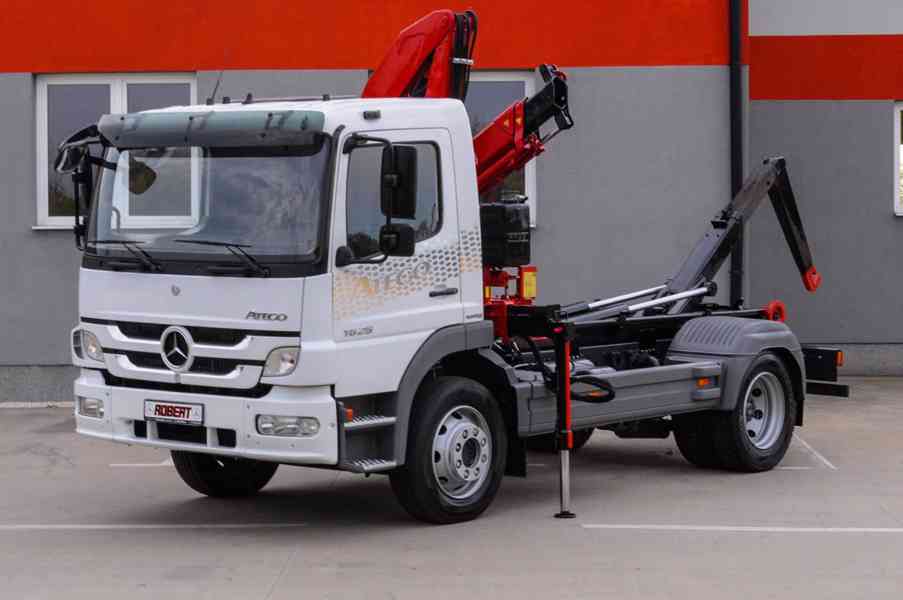 MERCEDES ATEGO 1626 HÁKOVÝ NOSIČ KONTEJNERŮ HYDRAULICKÁ RUKA - foto 92