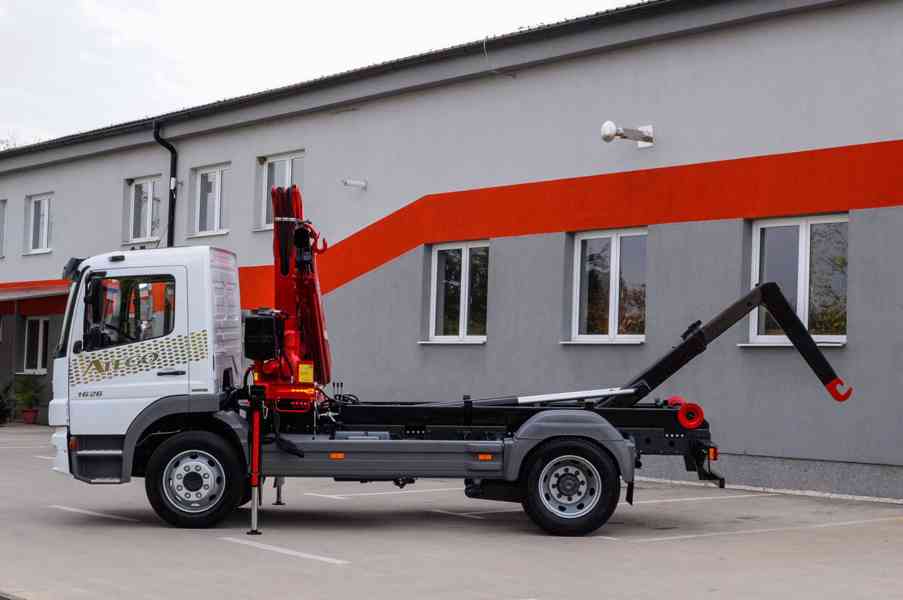 MERCEDES ATEGO 1626 HÁKOVÝ NOSIČ KONTEJNERŮ HYDRAULICKÁ RUKA - foto 93