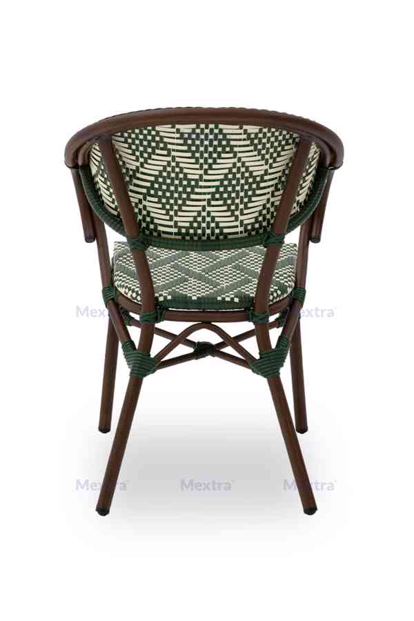 Technoratanová židle CAMILLO zelená - foto 3