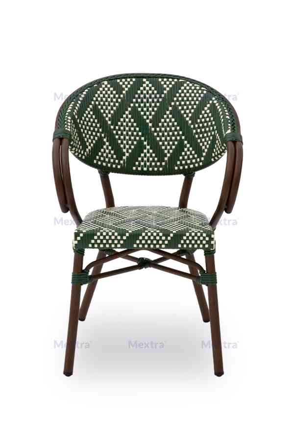 Technoratanová židle CAMILLO zelená - foto 4