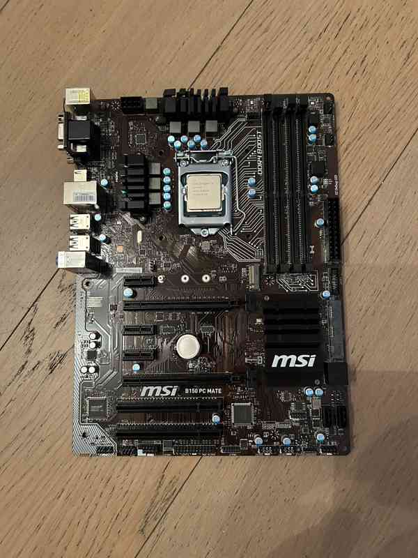 MSI B150 PC MATE + Intel i5-6500 - foto 1