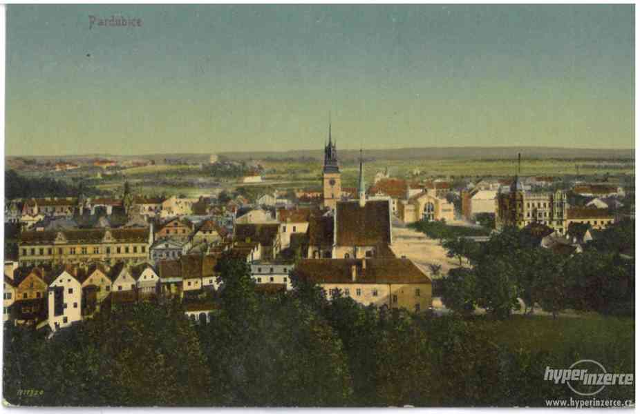 Stará pohlednice Pardubice - 1913 - foto 1