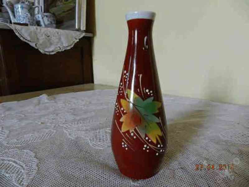 Hezká menší zdobená váza S Scheibe-Alsbach - foto 1