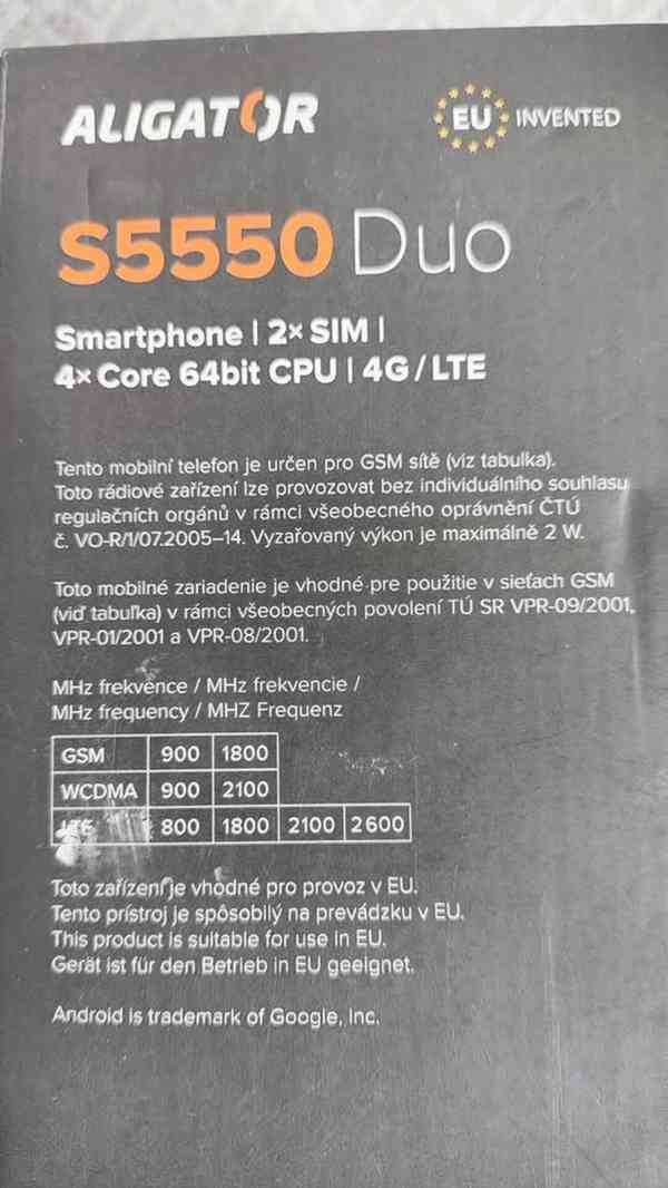 NOVÝ SMARTPHONE ALIGATOR - foto 4