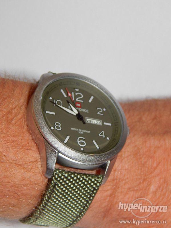 Military pánské ocelové hodinky Naviforce 30 m vodotěsné, pá - foto 1