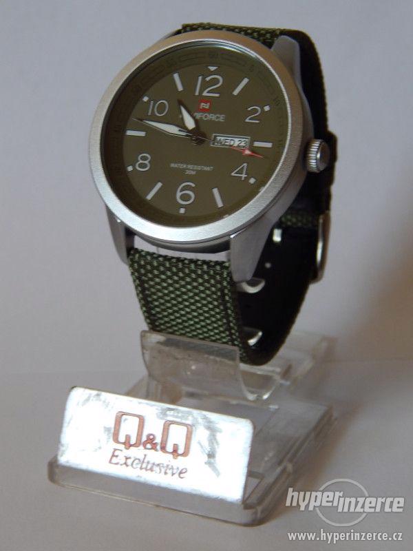 Military pánské ocelové hodinky Naviforce 30 m vodotěsné, pá - foto 2