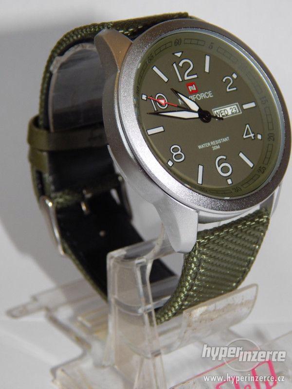 Military pánské ocelové hodinky Naviforce 30 m vodotěsné, pá - foto 4