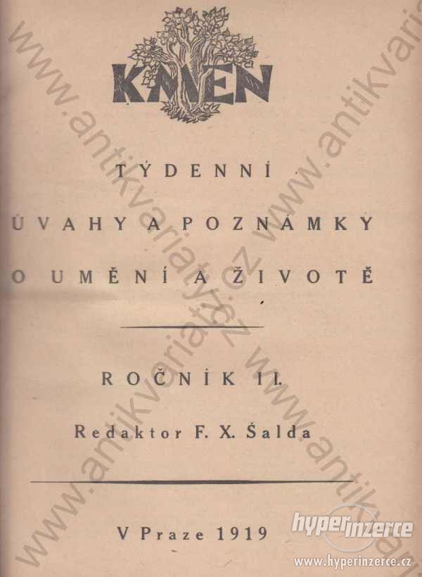 Kmen red. F. X. Šalda 1919 - foto 1