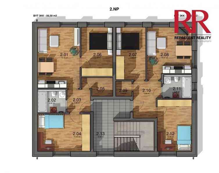 Prodej projektu novostavby bytového domu v Líšťanech včetně pozemku - foto 9