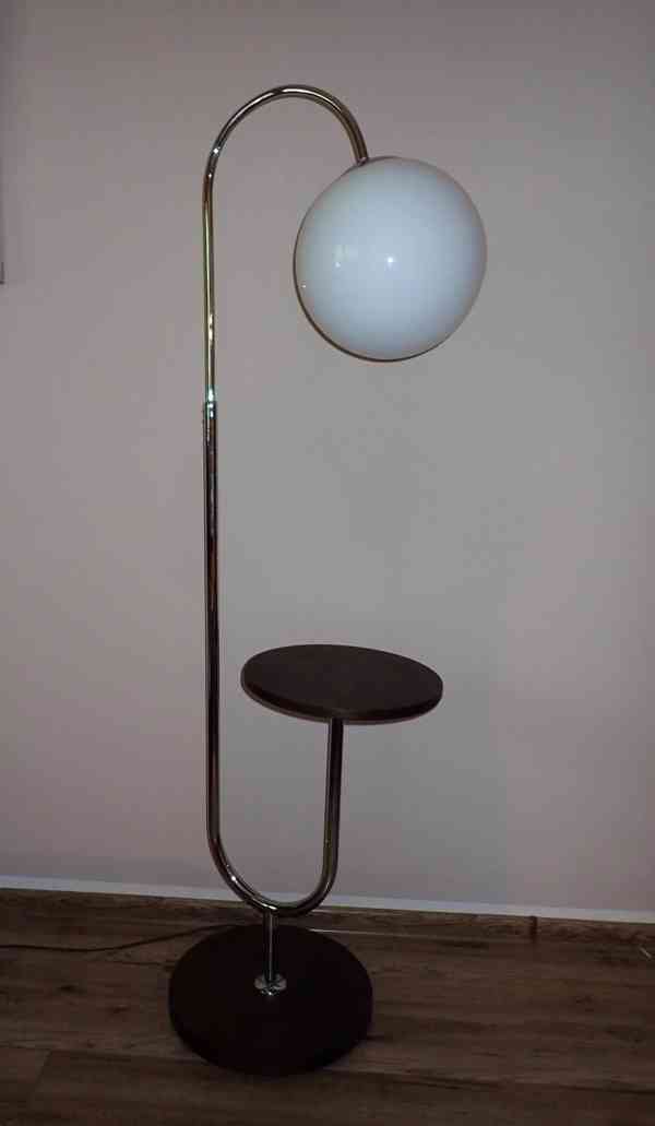 Halabala stojací lampa z chromovaných trubek - foto 10