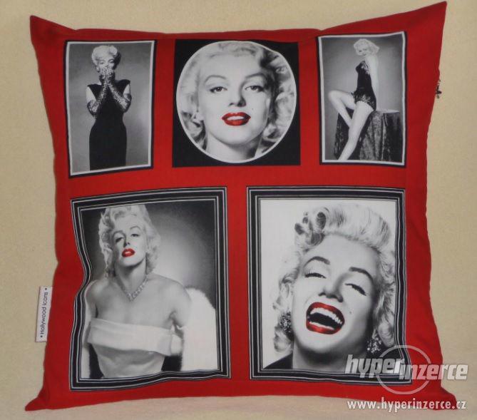 Povlak na polštářek M. Monroe "Love me" - 45x45cm - foto 1
