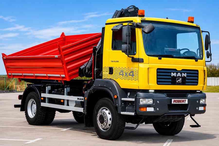 MAN TGA 18.280 4X4 TŘÍSTRANNÝ SKLÁPĚČ + HYDR. RUKA - EURO4 - foto 7