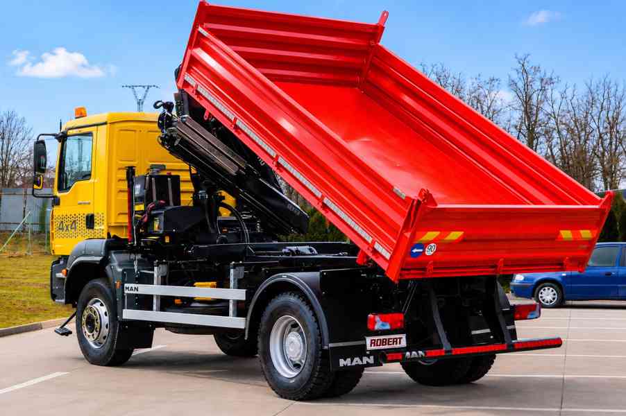 MAN TGA 18.280 4X4 TŘÍSTRANNÝ SKLÁPĚČ + HYDR. RUKA - EURO4 - foto 5