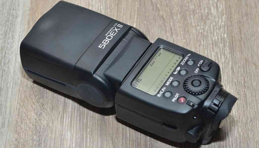 blesk Canon Speedlite 580 EX II E-TTL master-slave - foto 5