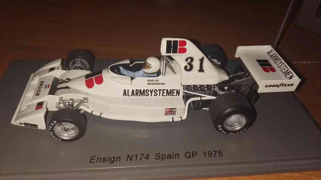F1 Ensign N174 #31 Roelof Wunderink 1975 Spain GP Spark 1:43 - foto 7