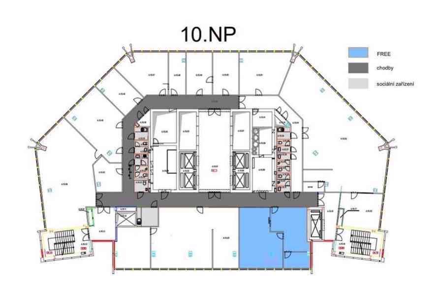 Pronájem obchodních prostor - kaceláří v City Empiria - 10NP / 79m2 (100m2) - foto 4