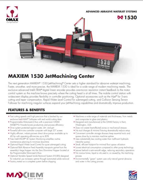 OMAX MAXIEM 1530 - foto 7