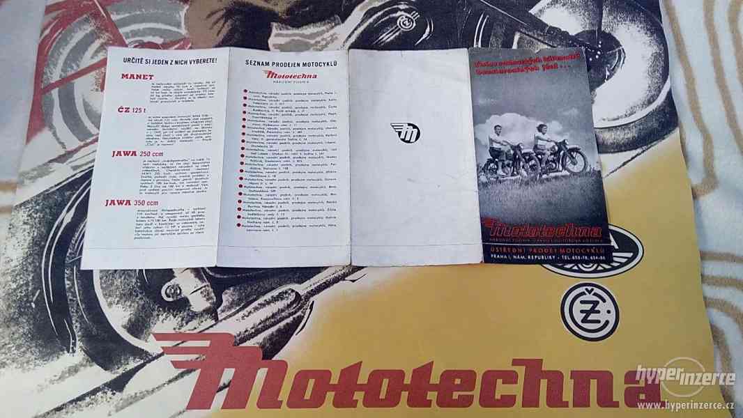 Mototechna brožura Jawa ČZ 250 pérák čz 125 t prospekt - foto 3