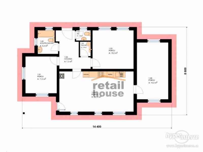 Rodinný dům Retail Smart Top XL, 4+kk, 85 m2 - foto 6