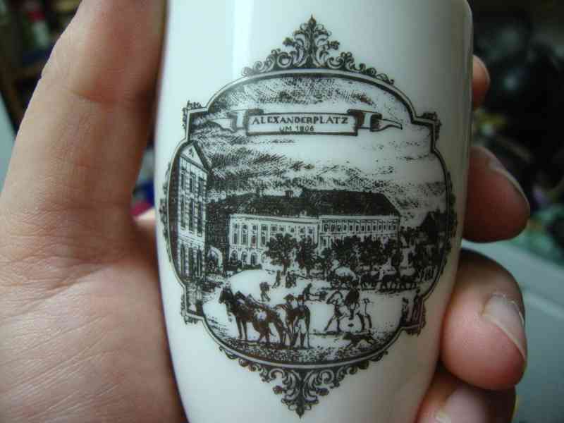 Starožitné porcelánové pohárky Berlín výroba Wallendorf top - foto 17