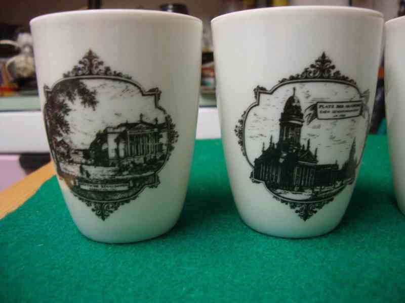 Starožitné porcelánové pohárky Berlín výroba Wallendorf top - foto 12