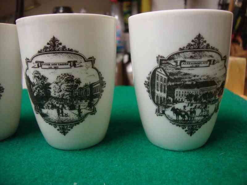 Starožitné porcelánové pohárky Berlín výroba Wallendorf top - foto 13