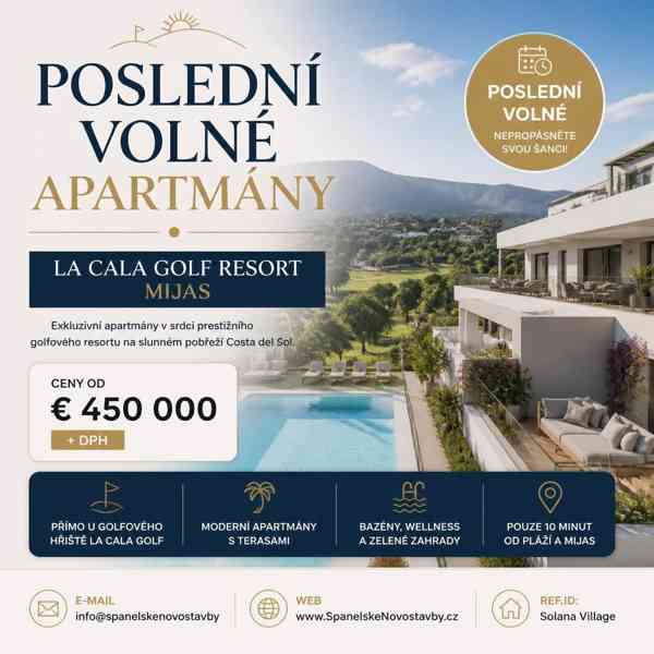 Poslední volné apartmány v La Cala Golf Resort v Mijas - foto 1