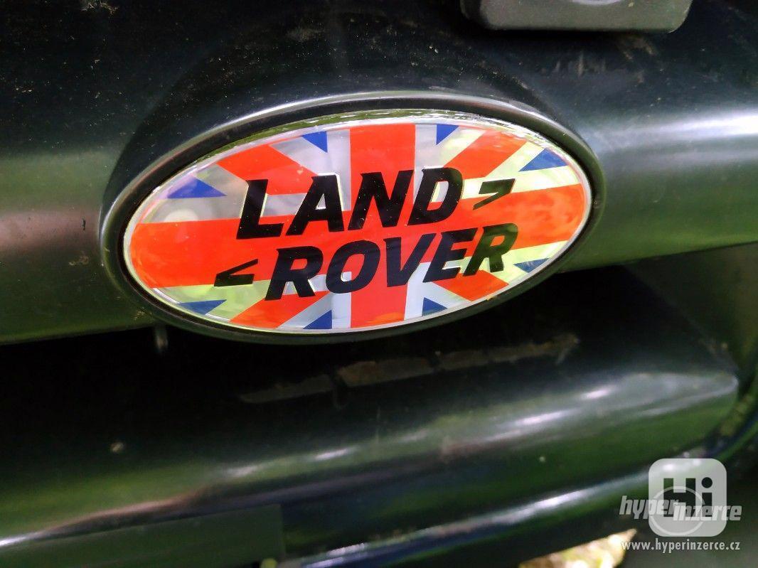 Land Rover 3D logo na masku - Britská vlajka - foto 1