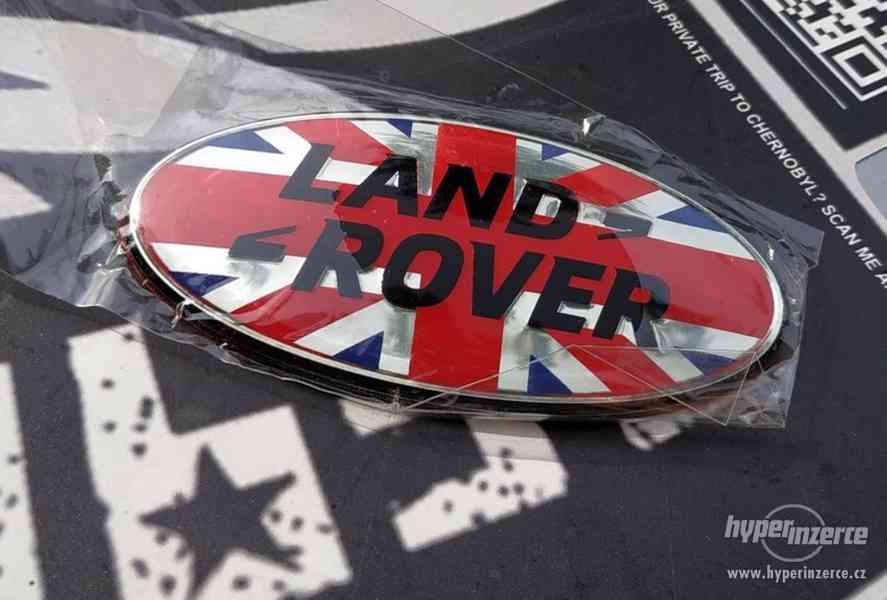 Land Rover 3D logo na masku - Britská vlajka - foto 2