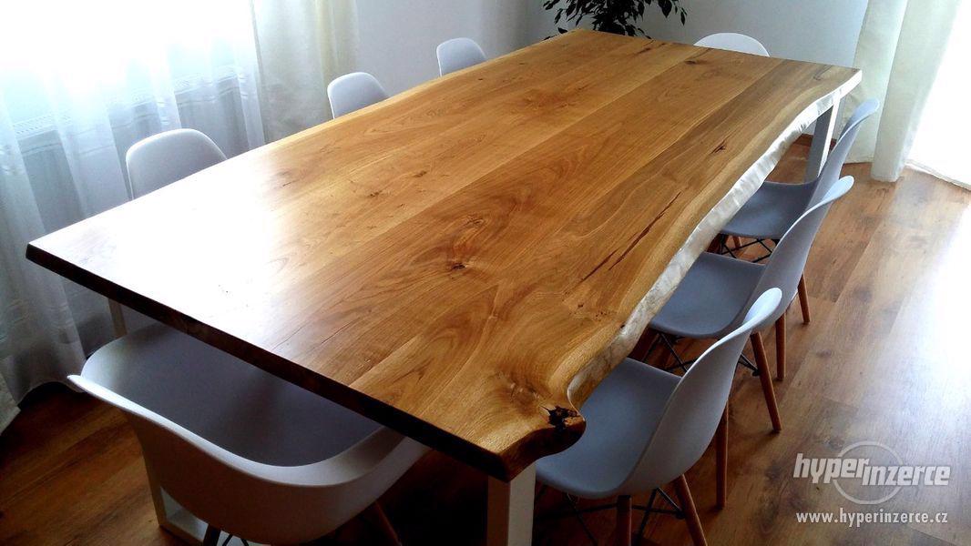 PRODÁM NOVÝ Masivní dubový stůl - foto 4