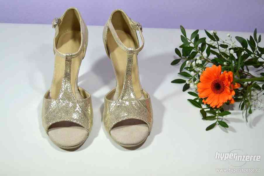 Svatební, společenské boty výprodej - sandálky Erika vel. 35 - foto 1